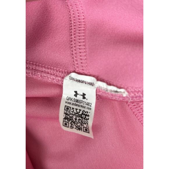 Under Armour HeatGear Pink Black Capri Leggings Women’s Large - Picture 8 of 11
